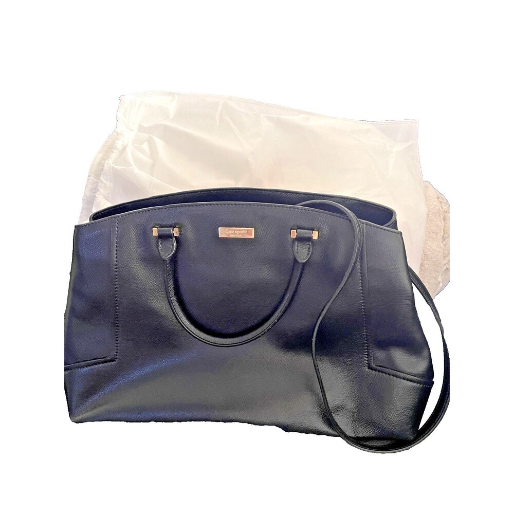 Kate Spade Miro Street FiFi Black 2 way Satchel Tote Crossbody Bag